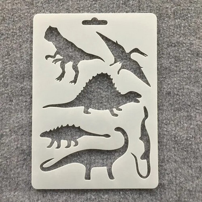 1 tk 17,8 * 12,7 cm Panda Dragon Whale DIY kihistusšabloonid seinamaalimiseks väljalõigete albumi värvimine reljeefalbumi dekoratiivne mall