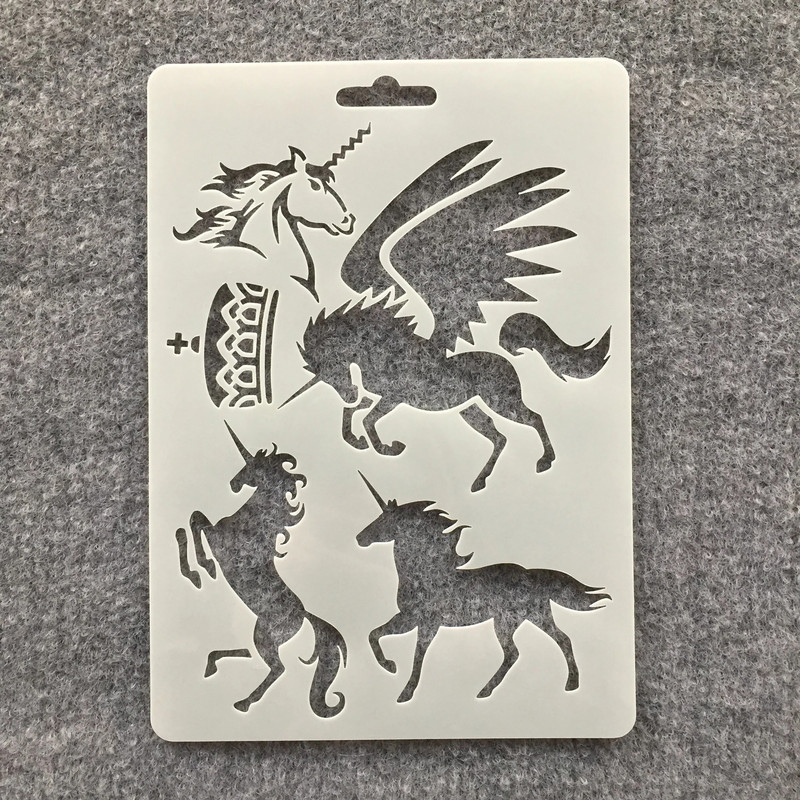 1 tk 17,8 * 12,7 cm Panda Dragon Whale DIY kihistusšabloonid seinamaalimiseks väljalõigete albumi värvimine reljeefalbumi dekoratiivne mall