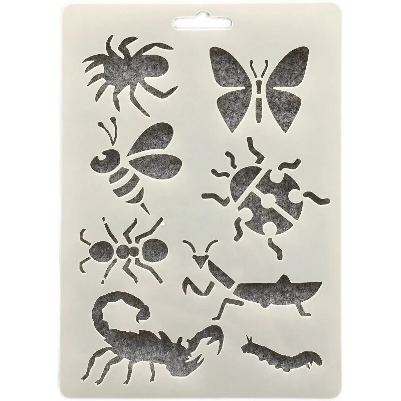 1 tk 17,8 * 12,7 cm Panda Dragon Whale DIY kihistusšabloonid seinamaalimiseks väljalõigete albumi värvimine reljeefalbumi dekoratiivne mall