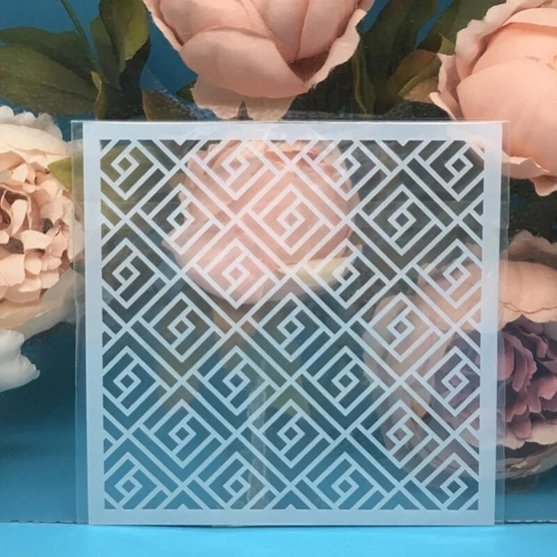 9 tk/partii 13 cm noolejoone tekstuur DIY kihistusšabloonid maalimine väljalõigete album värvimine reljeefalbumi dekoratiivkaardi mall