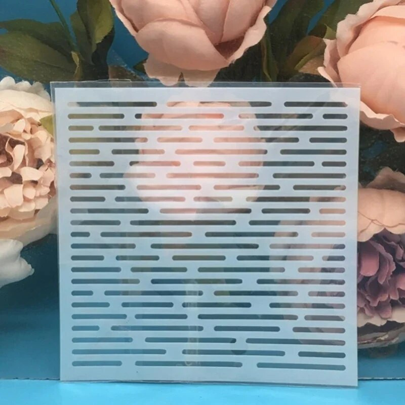 9 tk/partii 13 cm noolejoone tekstuur DIY kihistusšabloonid maalimine väljalõigete album värvimine reljeefalbumi dekoratiivkaardi mall