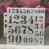 13 cm broj znamenki 0-9 DIY šablone za slojeve slikanje spomenar bojanje reljefni album predložak ukrasne kartice