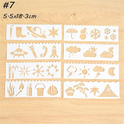 8gab 5,5x18,3 cm Vārdi Vēstule Motīvs Slāņojums Trafareti Sienas Glezniecība Scrapbooking Pastmarku Albums Dekors Reljefs Papīrs Kartes veidne