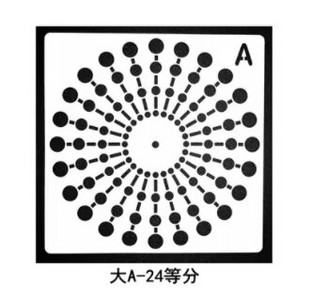 Mandala abistav täppimismall õõnsate mandala šabloonide joonistamiseks DIY dekoratiivse käsitöö aksessuaari seinakunsti maalimise tööriist