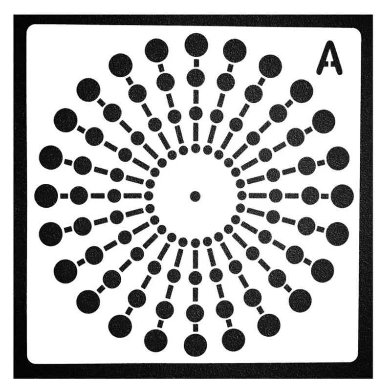 Mandala abistav täppimismall õõnsate mandala šabloonide joonistamiseks DIY dekoratiivse käsitöö aksessuaari seinakunsti maalimise tööriist