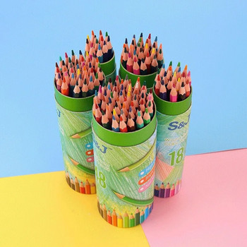 12 18 24 цветен цветен молив за рисуване до училище Метален цветен молив Бизнес консумативи Професионално рисуване