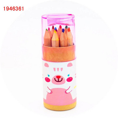 Kvaliteetne 12tk/komplekti eskiis Värvivabad Puidust maal Värvilised pliiatsid lastekunstnikule joonistamiseks Mittetoksilised pliiatsid