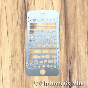 Radoši vintage pārnēsājami nerūsējošā tērauda trafareti dobi lineālu plānotājs dienasgrāmata piezīmju grāmatiņa DIY rīku zīmēšanas veidne dāvanu rakstāmpiederumi