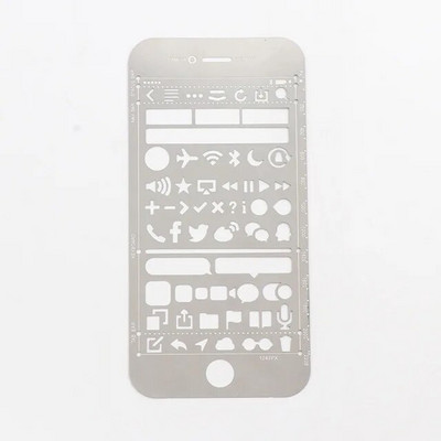 Radoši vintage pārnēsājami nerūsējošā tērauda trafareti dobi lineālu plānotājs dienasgrāmata piezīmju grāmatiņa DIY rīku zīmēšanas veidne dāvanu rakstāmpiederumi