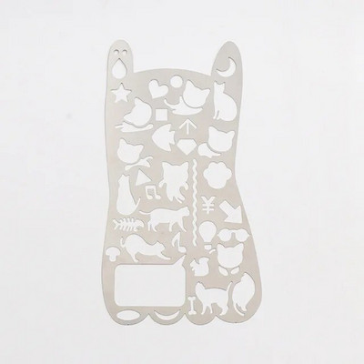 Radoši vintage pārnēsājami nerūsējošā tērauda trafareti dobi lineālu plānotājs dienasgrāmata piezīmju grāmatiņa DIY rīku zīmēšanas veidne dāvanu rakstāmpiederumi