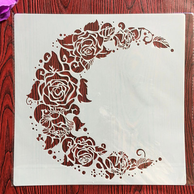 30 * 30 cm suurune isetegemise vorm Elevandi vorm šabloonide värvimiseks templiga fotoalbum reljeefne paberkaart puidule, kangale, seinale