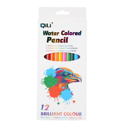 Σετ χρωματιστών μολυβιών 12 χρωμάτων Vibrant Oily Water Soluble Coloring Pencils Premium Artist Supplies for Sketching Coloring
