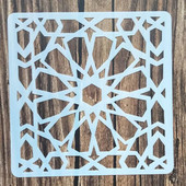 1 tk 15*15 cm lihtne šabloon mööblile seintele maalimine kaunistus kihistamine plastik meisterdamine värvimine reljeef väljalõigete albumi šabloonid