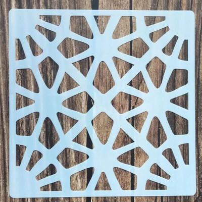 1 tk 15*15 cm lihtne šabloon mööblile seintele maalimine kaunistus kihistamine plastik meisterdamine värvimine reljeef väljalõigete albumi šabloonid