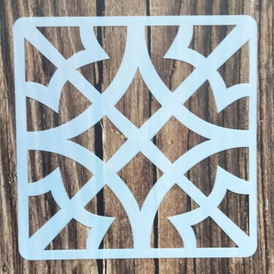 1 tk 15*15 cm lihtne šabloon mööblile seintele maalimine kaunistus kihistamine plastik meisterdamine värvimine reljeef väljalõigete albumi šabloonid