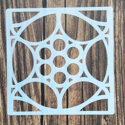 1 tk 15*15 cm lihtne šabloon mööblile seintele maalimine kaunistus kihistamine plastik meisterdamine värvimine reljeef väljalõigete albumi šabloonid