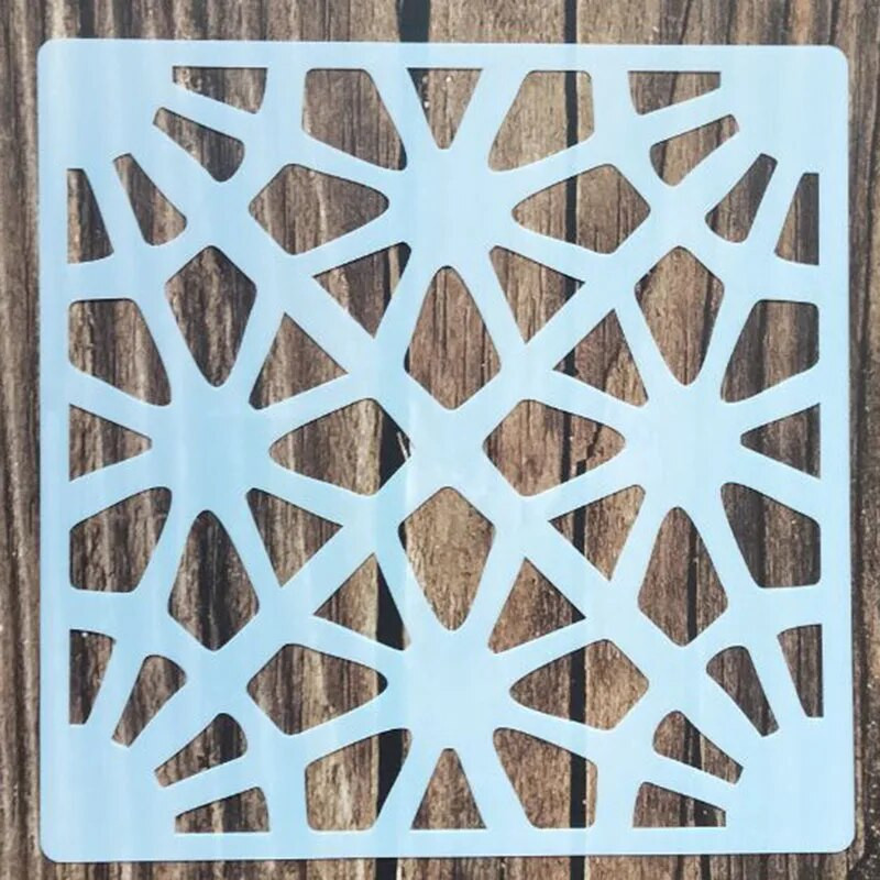 1 tk 15*15 cm lihtne šabloon mööblile seintele maalimine kaunistus kihistamine plastik meisterdamine värvimine reljeef väljalõigete albumi šabloonid