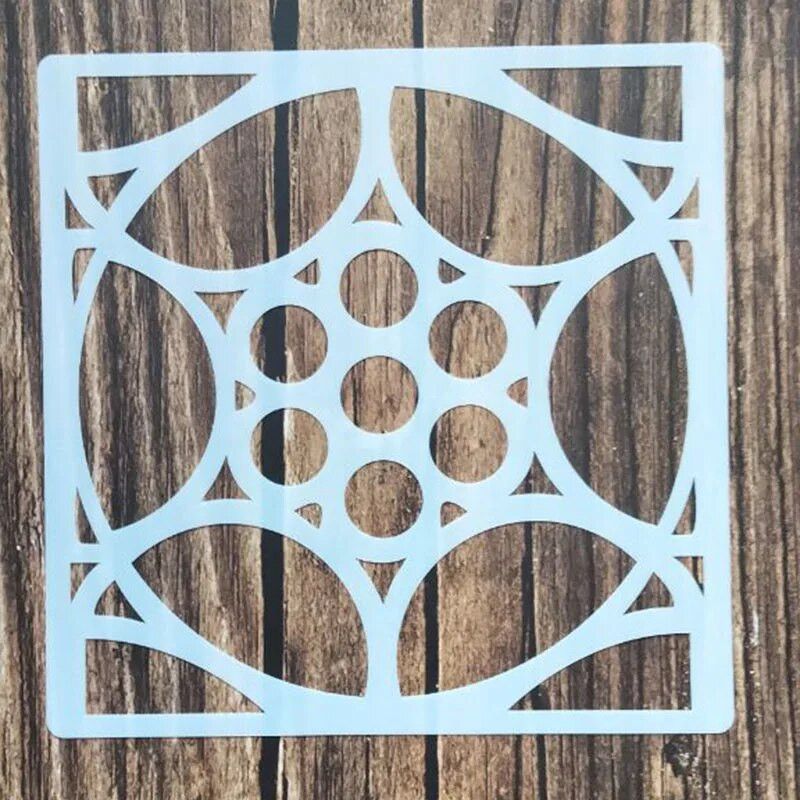 1 tk 15*15 cm lihtne šabloon mööblile seintele maalimine kaunistus kihistamine plastik meisterdamine värvimine reljeef väljalõigete albumi šabloonid