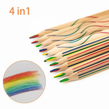 3-5 бр./компл. 2B четирицветни цветни моливи със същия дизайн на ядрото Рисуване Тайни градински цветни моливи Моливи за рисуване