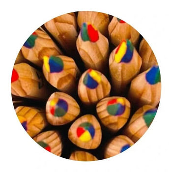 3-5 бр./компл. 2B четирицветни цветни моливи със същия дизайн на ядрото Рисуване Тайни градински цветни моливи Моливи за рисуване