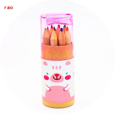 Bērna baļķu zīmēšanas zīmulis 12 Krāsainu zīmuļu Māksla Zīmēšanas Glezniecības Zīmuļi Skolēnu Kancelejas piederumi