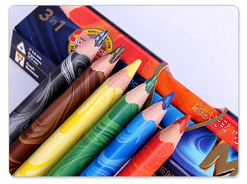 Чешки KOH-I-NOOR четирицветен магически цветен молив магически цветен оловен химикал със смесен цвят оловен дъга