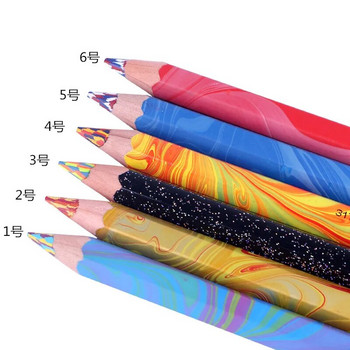Чешки KOH-I-NOOR четирицветен магически цветен молив магически цветен оловен химикал със смесен цвят оловен дъга