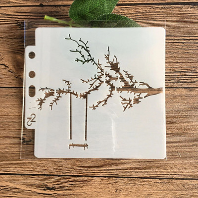 13*13 cm DIY Trafareti Glezniecība albums Krāsošana Reljefs Albums Dekoratīvā papīra kartīšu veidne