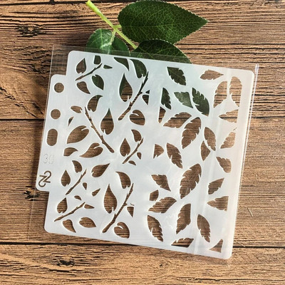 13*13 cm DIY Trafareti Glezniecība albums Krāsošana Reljefs Albums Dekoratīvā papīra kartīšu veidne