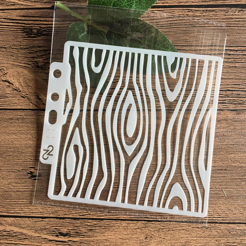 13*13 cm DIY Trafareti Glezniecība albums Krāsošana Reljefs Albums Dekoratīvā papīra kartīšu veidne