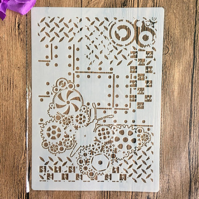 A4 29 *21 εκ. στένσιλ DIY Ζωγραφική τοίχων Λεύκωμα χρωματισμού Άλμπουμ ανάγλυφο Πρότυπο διακοσμητικής κάρτας από χαρτί, στένσιλ σχεδίασης τοίχων