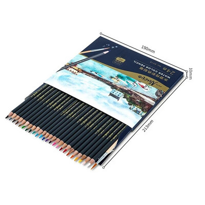 24 professzionális olajfesték ceruzakészlet akvarell rajz színes ceruza tárolótáskával Színes ceruza gyerekeknek