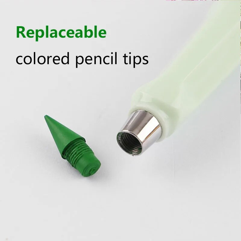 18 tk värviline igavene pliiatsikomplekt kunst visandi joonistus lõpmatu kirjutamise pliiatsi maagia kustutatav korduvtäidetav otsaga koolitarvete kustutuskumm