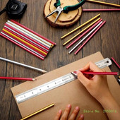 10 τμχ χρυσά/ασημί/κόκκινα μασίφ μολύβια ξυλουργού για ξυλουργός μαρκαδόρος ξυλουργικής μηχανικό μολύβι για γραφή σχεδίασης σχεδίων