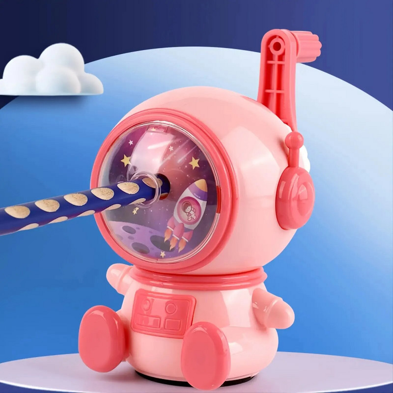 1 τμχ Ακονιστήρι χεριών Student Cartoon Ακονιστή Σχήματος Αστροναύτη Αυτόματη ξύστρα μολυβιών