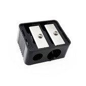 Διπλό τρύπες μολύβι φρυδιών Eyeliner Lip Liner Pencil Sharpener Κραγιόν Στυλό Πλαστικό στυλό Ειδικό ακονιστήρι