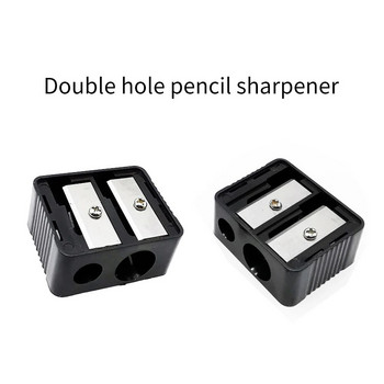 Διπλό τρύπες μολύβι φρυδιών Eyeliner Lip Liner Pencil Sharpener Κραγιόν Στυλό Πλαστικό στυλό Ειδικό ακονιστήρι