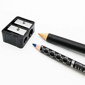 Διπλό τρύπες μολύβι φρυδιών Eyeliner Lip Liner Pencil Sharpener Κραγιόν Στυλό Πλαστικό στυλό Ειδικό ακονιστήρι
