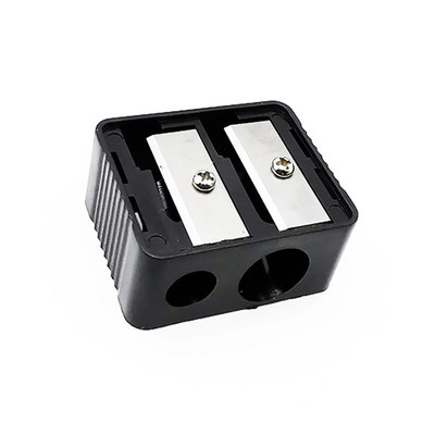 Διπλό τρύπες μολύβι φρυδιών Eyeliner Lip Liner Pencil Sharpener Κραγιόν Στυλό Πλαστικό στυλό Ειδικό ακονιστήρι