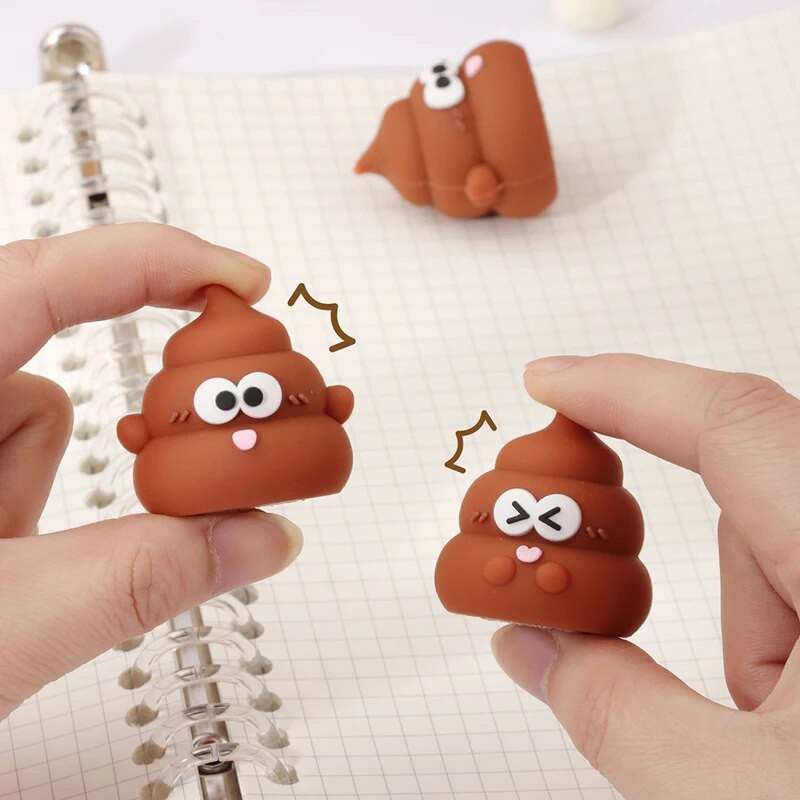 Creative Shit Shape Pencil Shapener Mini Funny Expression Pencil Cutting Machine Poklon za školu Potrepštine za učenike Kawaii pribor