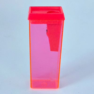 Stačiakampis 4 spalvų pieštukų drožtuvas, skaidrus išmanusis drožtukas, ilgas tarnavimo laikas, skirtas Office 557