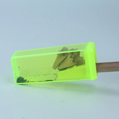 Stačiakampis 4 spalvų pieštukų drožtuvas, skaidrus išmanusis drožtukas, ilgas tarnavimo laikas, skirtas Office 557