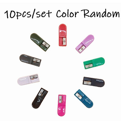 10 τμχ/σετ Φορητό 2,0 χιλιοστά Μηχανική ξύστρα μολυβιών Μίνι πολύχρωμη τυποποιημένη μηχανή κοπής μολυβιών Σχολικά είδη γραφικής ύλης