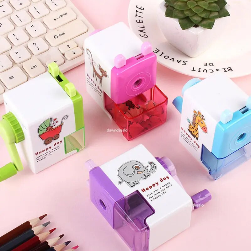 Περιστροφική μηχανή ακονίσματος μολυβιών Κόφτης μολυβιών γραφείου Σχολική γραφική ύλη μανιβέλα μολύβι ακονιστή