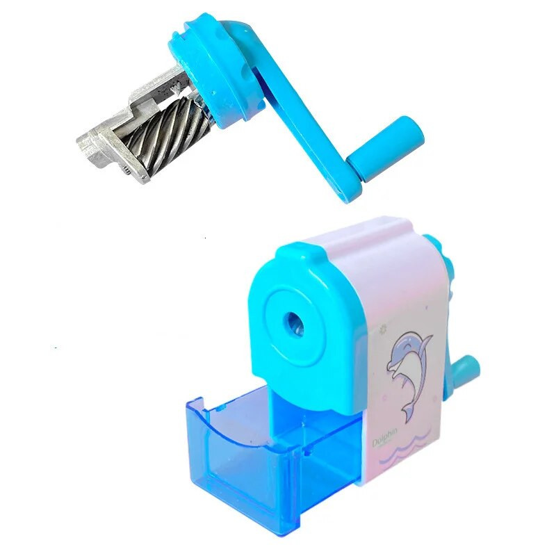 Manivela cu manivela drăguț unicorn ascuțitor mecanic automat de creion rechizite de birou pentru școală papetărie creativă înapoi la școală pentru copii