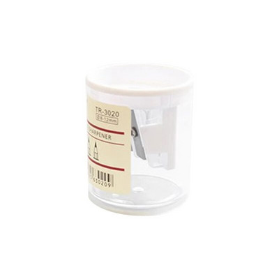Mini ascuțitoare de creioane cu două găuri Cutter simplu, transparent, ascuțitoare de creion colorată cu capac pentru studenți oferiti