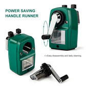 Dāvanu mašīna bērniem Rokas kloķa rotācijas kancelejas preces mājas skolas biroja griezējs studentu galddators ar konteinera zīmuļu asināmo