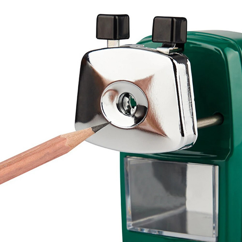 Dāvanu mašīna bērniem Rokas kloķa rotācijas kancelejas preces mājas skolas biroja griezējs studentu galddators ar konteinera zīmuļu asināmo