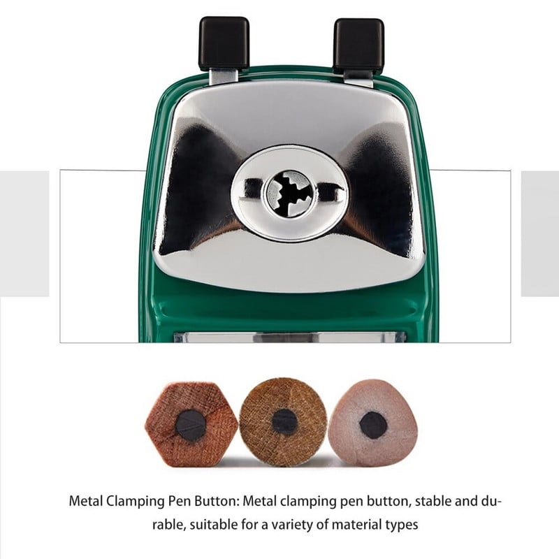 Dāvanu mašīna bērniem Rokas kloķa rotācijas kancelejas preces mājas skolas biroja griezējs studentu galddators ar konteinera zīmuļu asināmo