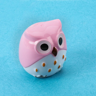 1 tk Kahe auguga pliiatsiteritaja Loov läbipaistev pliiatsi nuga Kawaii Owl Kid õpilase lõikamine kirjatarvete koolitarbed